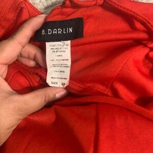 B Darlin Red Backless Dress